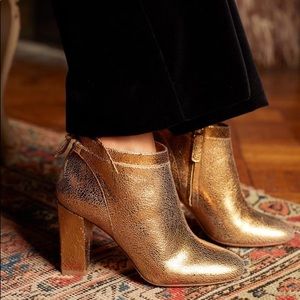 Sezane Gold Boots.